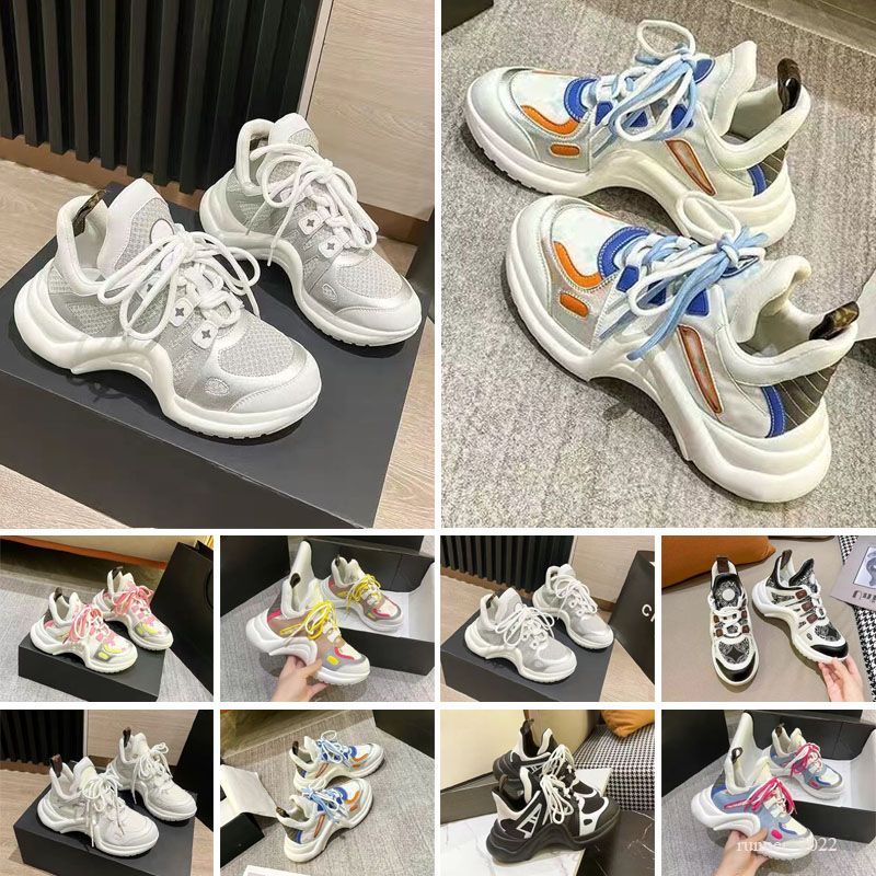 

Lvity Designers Shoes Casual Shoes Boot Archlight Sneakers Trainers Luxury Fashion Sneaker Lace-Up Thick Bo KyYs, Color 5