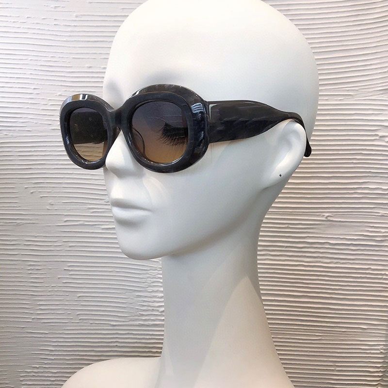 

Designer Sunglasses For Women 0985S Fashion Classic Glasses Woman Men Black Frame Double G LOGO Mirror Leg With Original Box UV400 0985