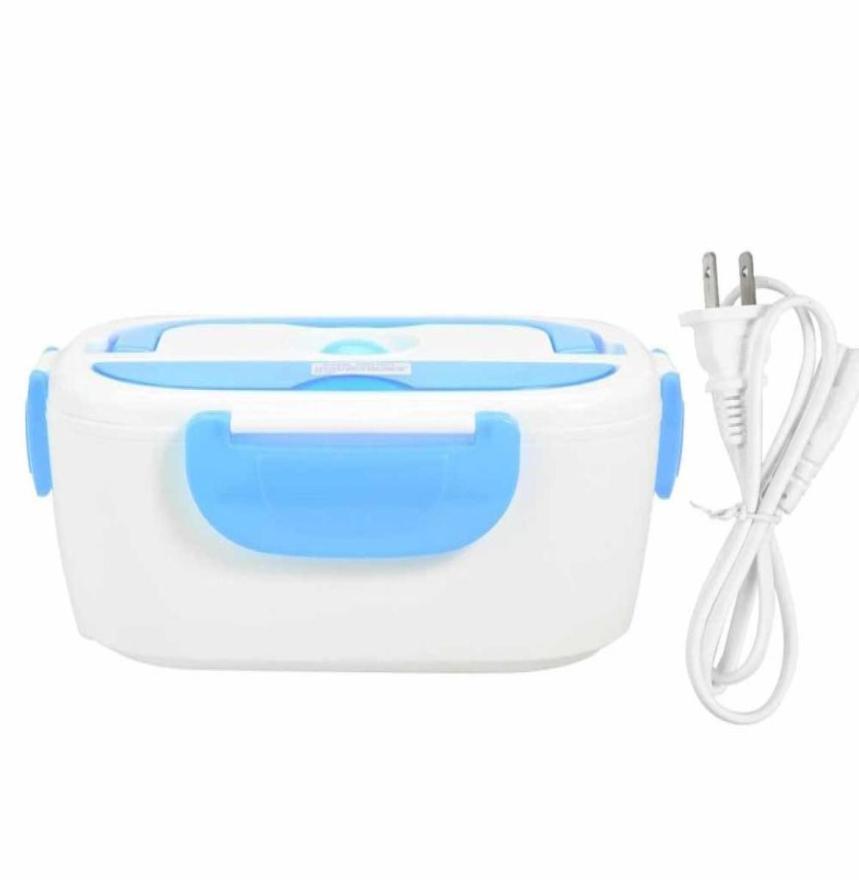 

Portable Electric Lunch Box Heated Food Containers Meal Prep Rice Food Warmer Dinnerware Sets For Kid Bento Box TravelOffice C18138370704, Blue
