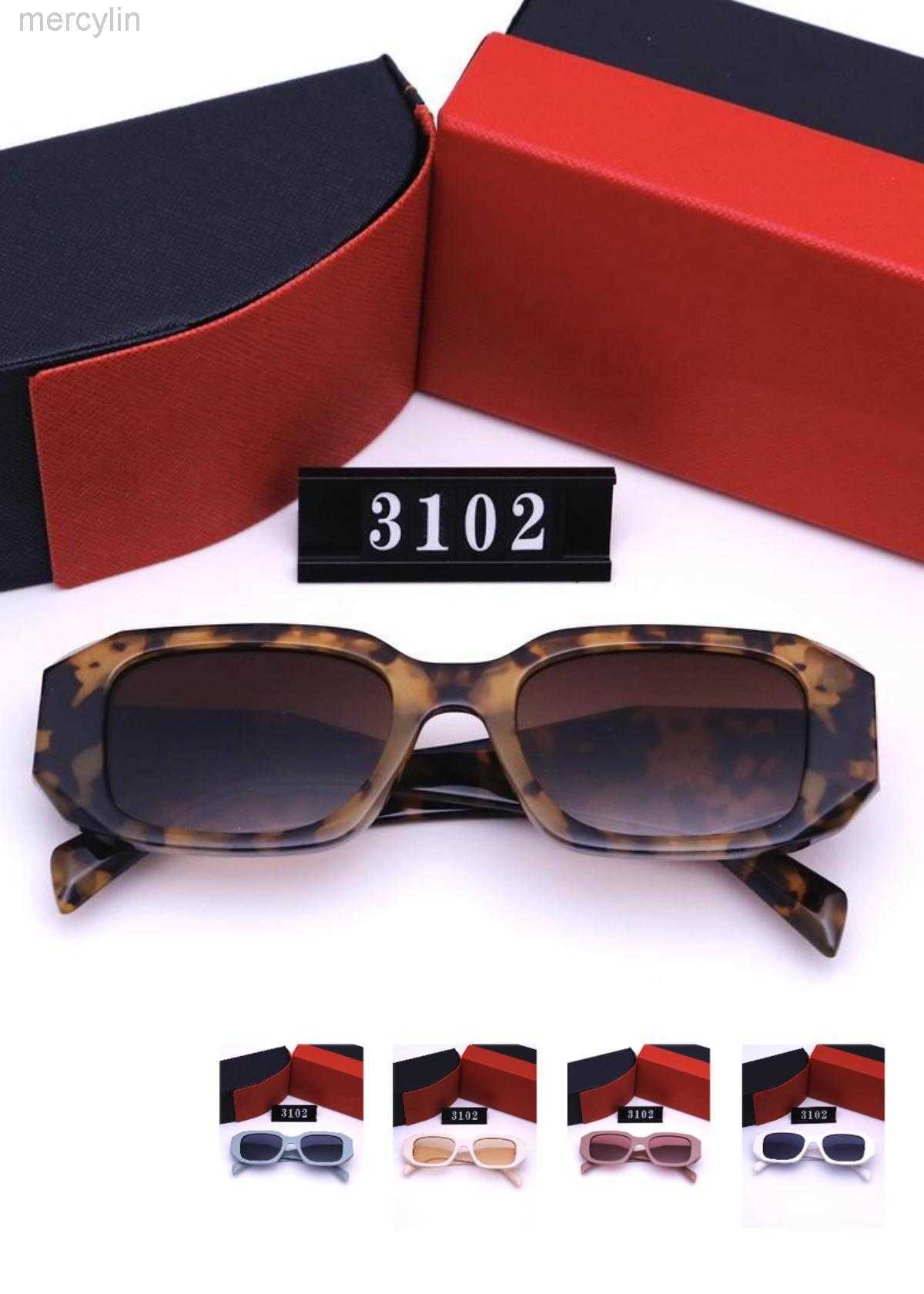 

Designer Prad Sun Glasses Mens Sunglasses for Woman Designer Gift with Box 6 Color Optional p Triangular Square Mixed Eyewear Polarizing Uv400 Full Frame