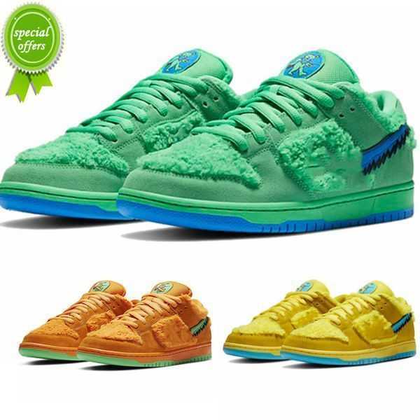

TOP OG SB Shoes Grateful Dead Green Opti Yellow Orange Dancing Bear Low Men's Women's Sneakers 36-45, Bubble wrap packaging