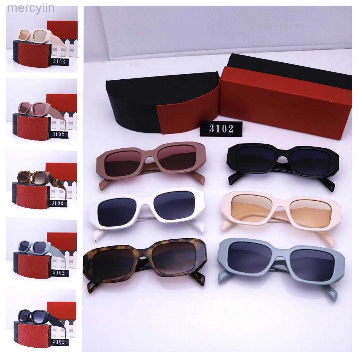 

Designer Prad Sunglasses Mens Designer Womens Sun Glasses Classic Eyeglasses Outdoor Beach Glasses for Man Woman 6 Color Optional Triangular Square Mixed