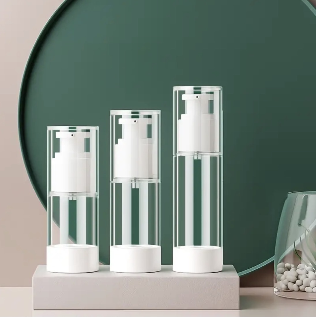 

1pc Vacuum Spray Bottle 15ml, 30ml, 50ml, Portable Water Emulsion Spray Bottle, Press Alcohol Disinfection Water Bottle