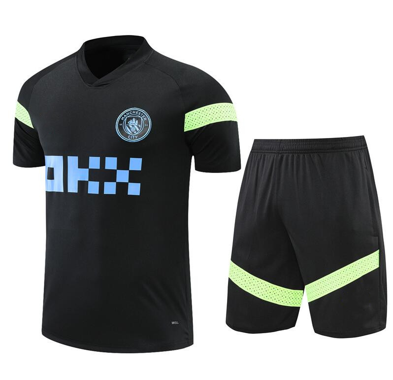 

City Training Suit tracksuit MEN 22/23 Haaland Short sleeve man Sportswear Football Boys girls Survatment Foot Chandal