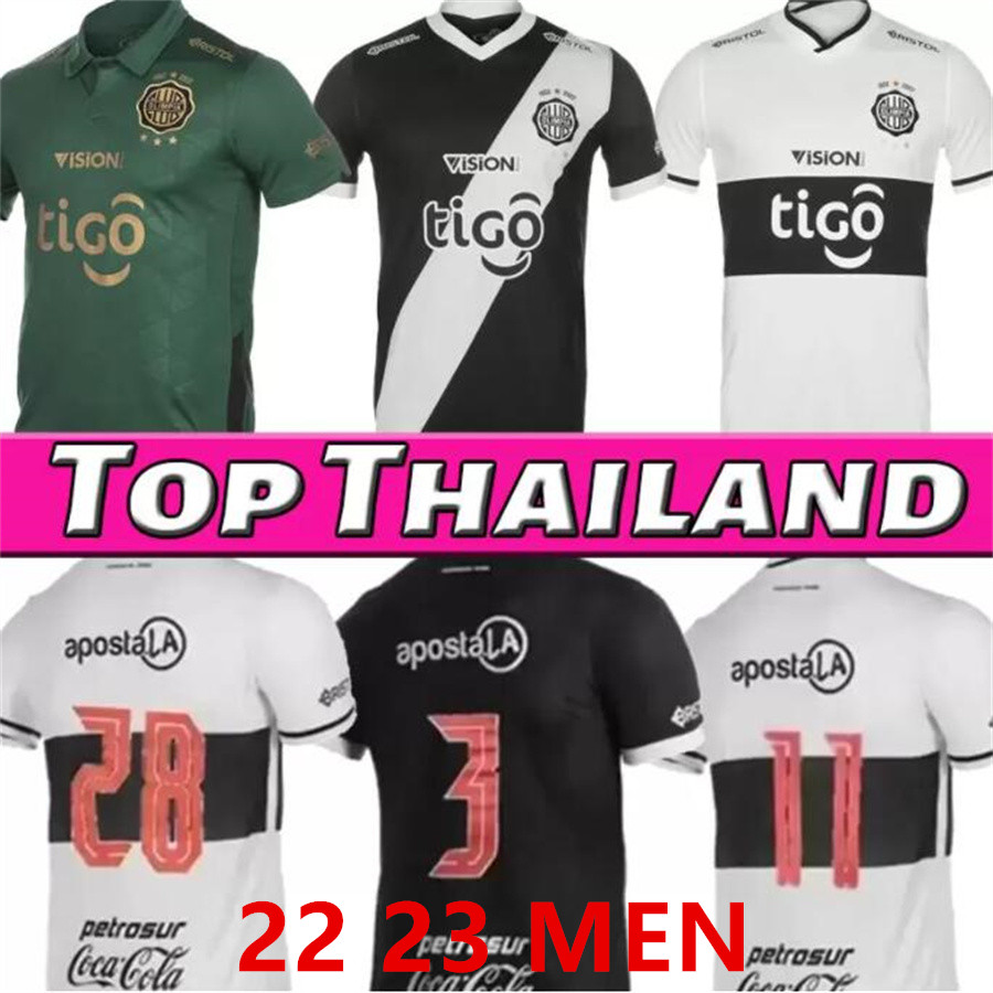 

2022 2023 Club Olimpia soccer jerseys t shirt 22 23 Olympia Asuncion Paraguay league Duarte PERALTA home away football shirt Diego, Black