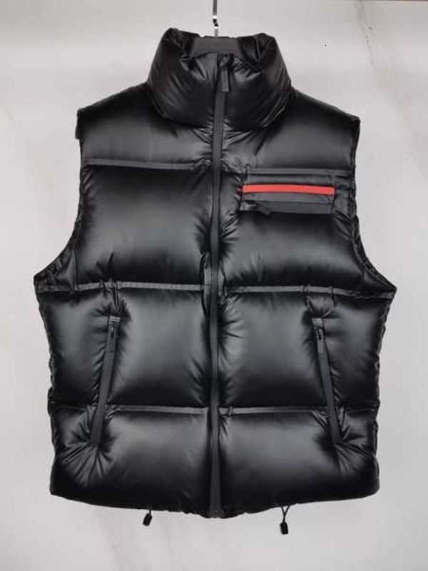 

Men's Vests Hoodie Men Jacket Triangle Same Style Women Collar Sleeveless Duck Down Quality Factory Loose MLXL2XL3XL C1X8, 10