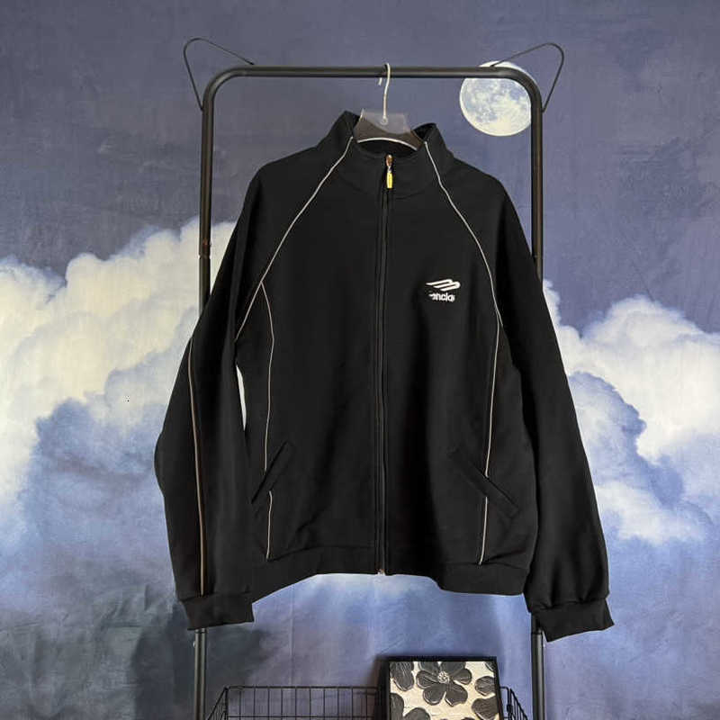 

Men's Down Parkas B home net red same embroidered letters loose men's and women's waterproof windproof sports coat KNIS, Black8