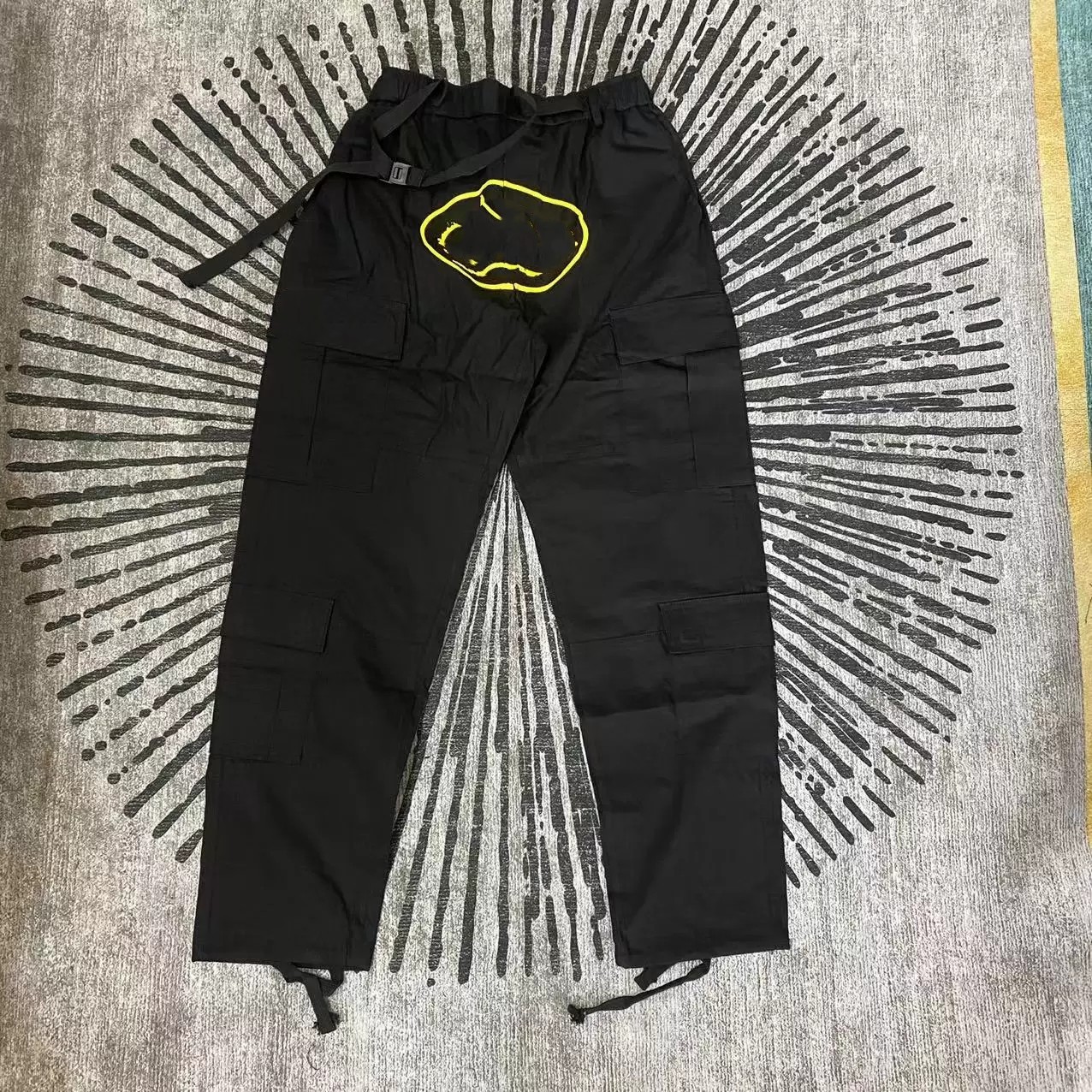 

Mens 2023 Pants Fashion Women Men 2023 Fashion Pant Multi Pockets Straight Trousers Casual Cargo Outdoor Solid Colors Loose Streetwear Drawstring Trouser Outfit, White