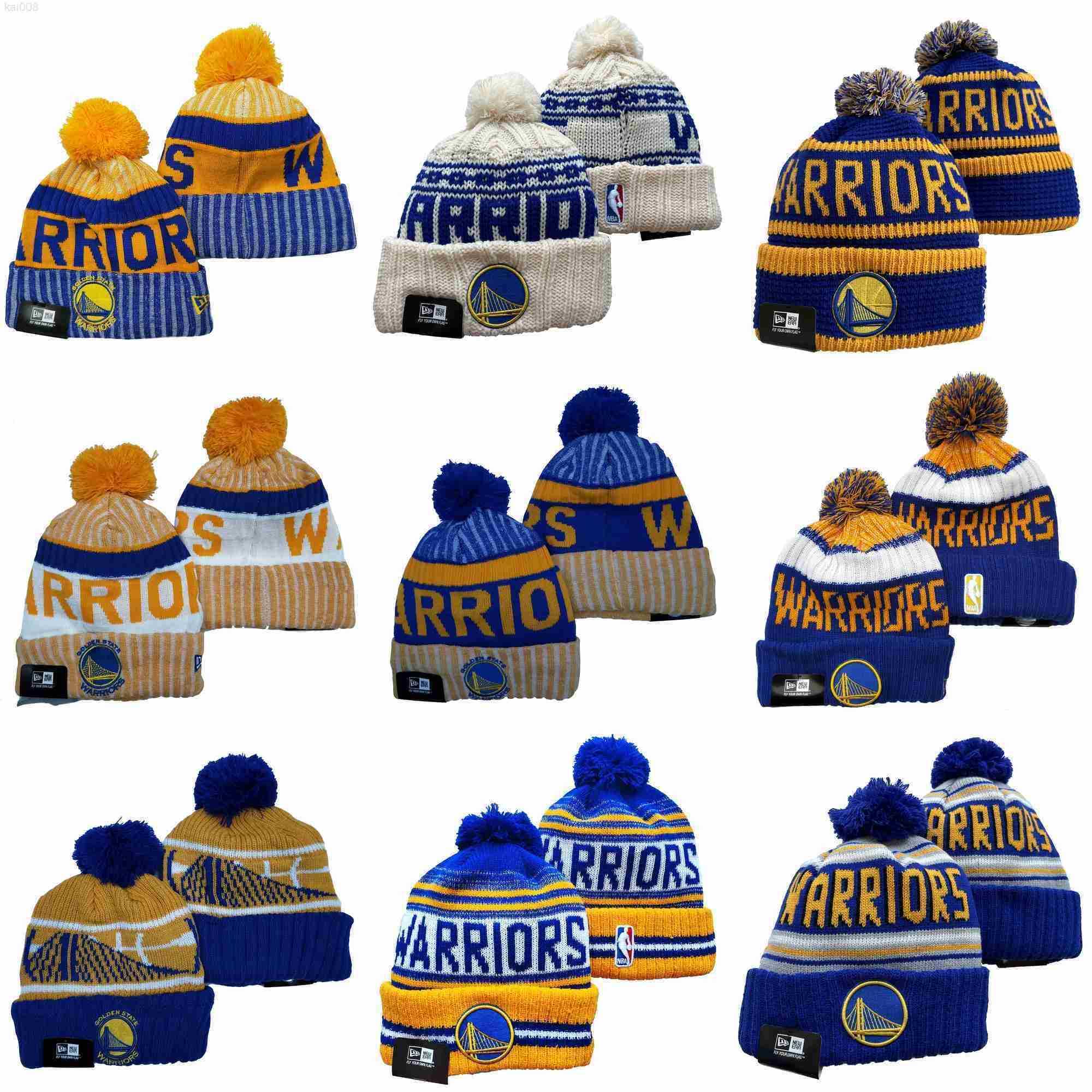 

Snapbacks Men Golden State''Warriors''Hat Pom Cuffed Knit Hat Basketball, Color