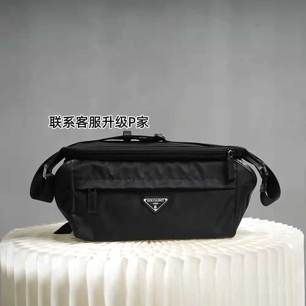 

Prads Designer Luxury Prade Bags For womens Pink Strap Crossbody Handbags Vintage Paris Plaid Totes Bag Purses Shoulder Pravda Mens Multicolour Nylon Wallet B3M3, Black