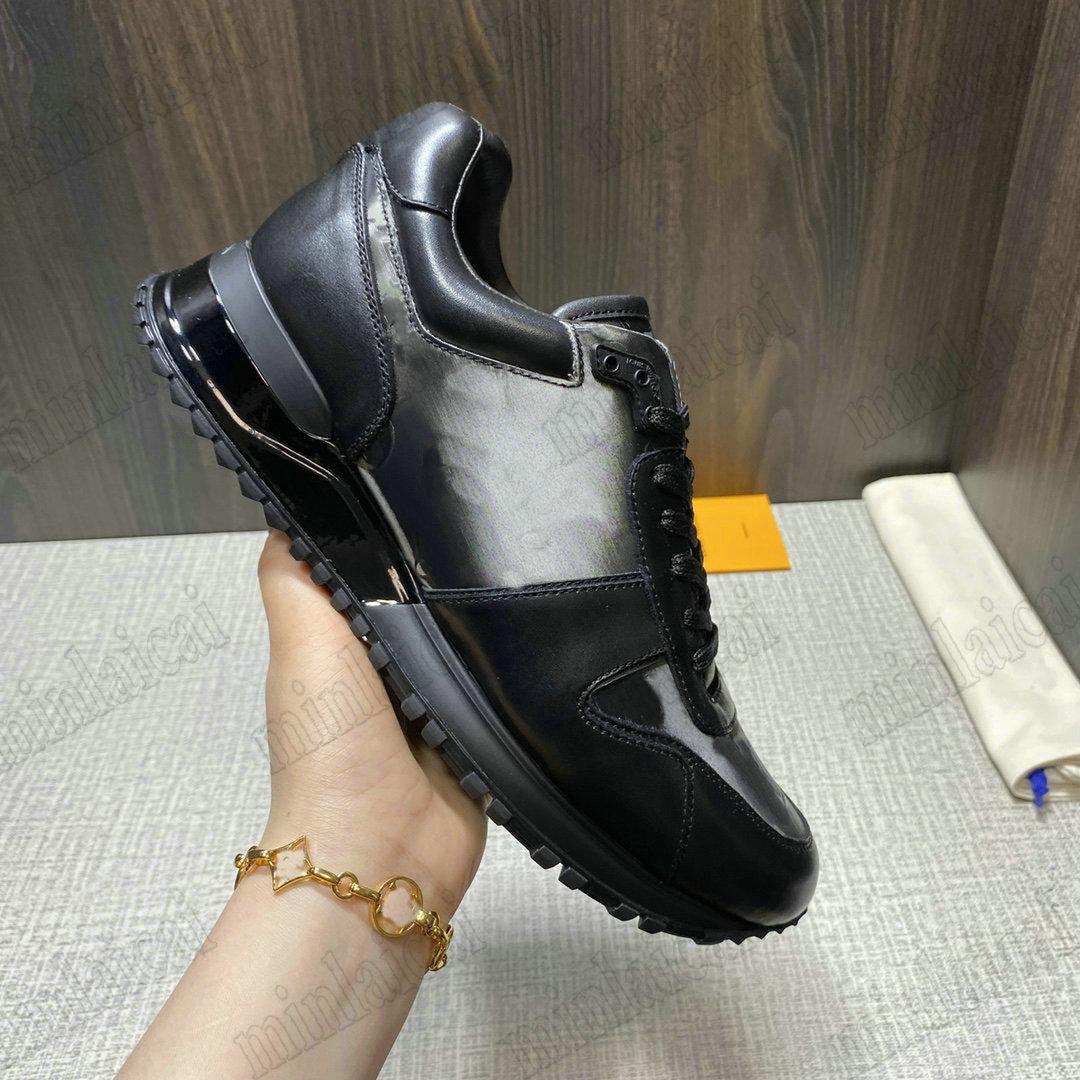 

Run Lvity Away Sneaker Mens Designer Casual Shoe 22ss Monograms pattern Sneakers Low Luxurys Leather White TmcZ