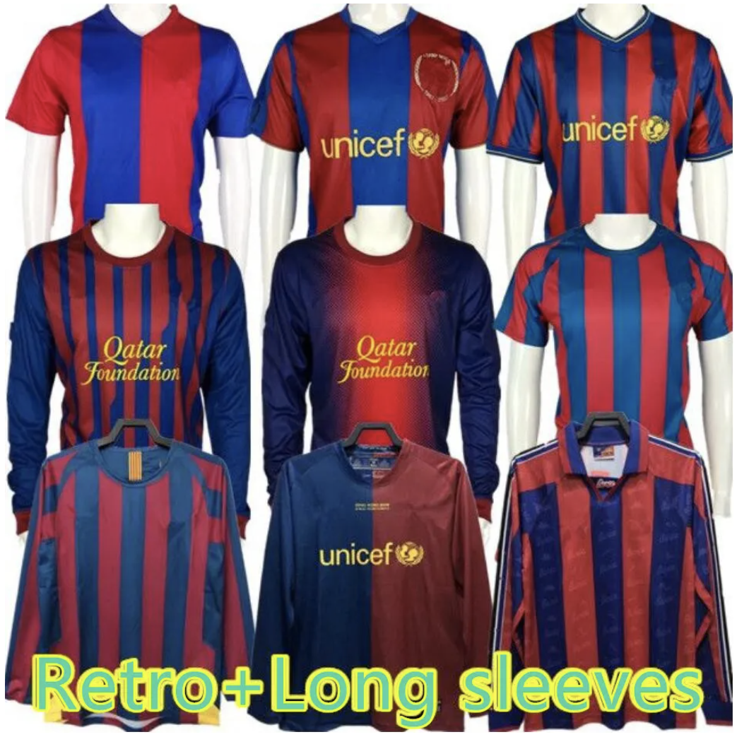 

1899 1999 Retro Barcelona soccer jerseys barca 96 97 07 08 09 10 11 XAVI RONALDINHO RONALDO RIVALDO GUARDIOLA Iniesta finals classic long sleeves football shirts, 09 10 home