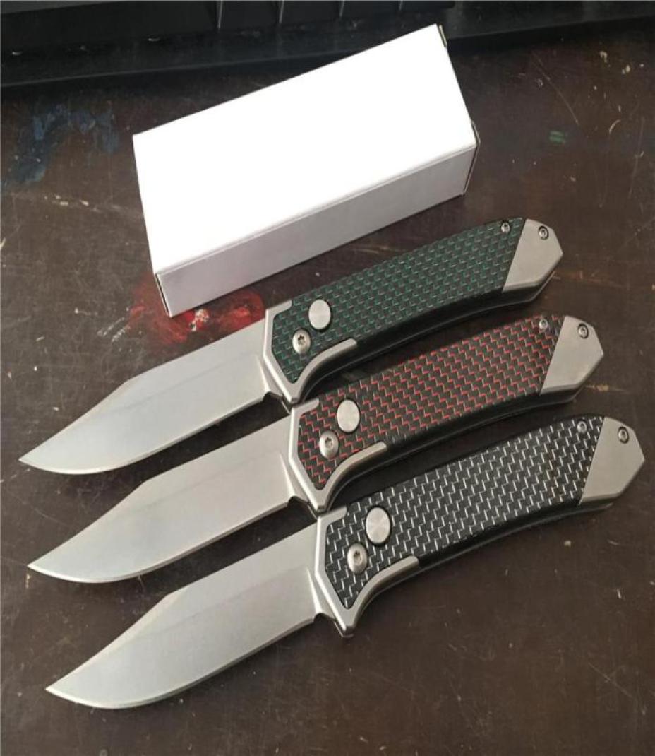 

Super Cold Steel Blade Automatic Folding knife Carbon Fiber Handle Camping EDC pocket Instead Of Sog FIELDER G707 knife Knives80231722156