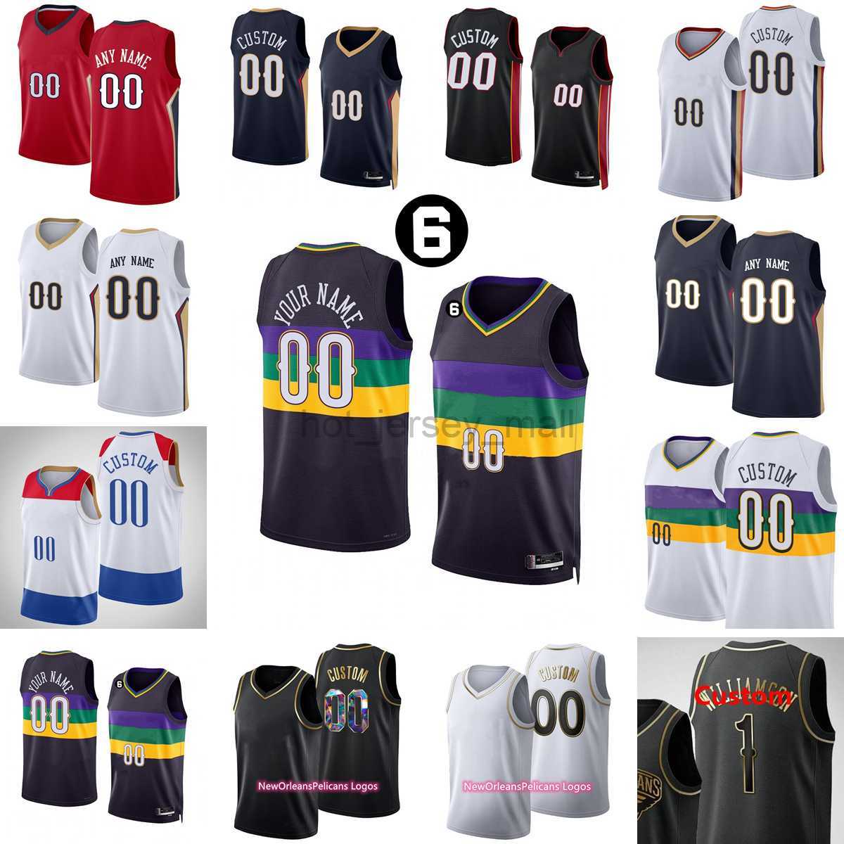 

Custom Printed 2023 Basketball Jerseys McCollum Ingram Valanciunas Nance Richardson Williamson Hayes Temple Lewis Murphy Hernangomez