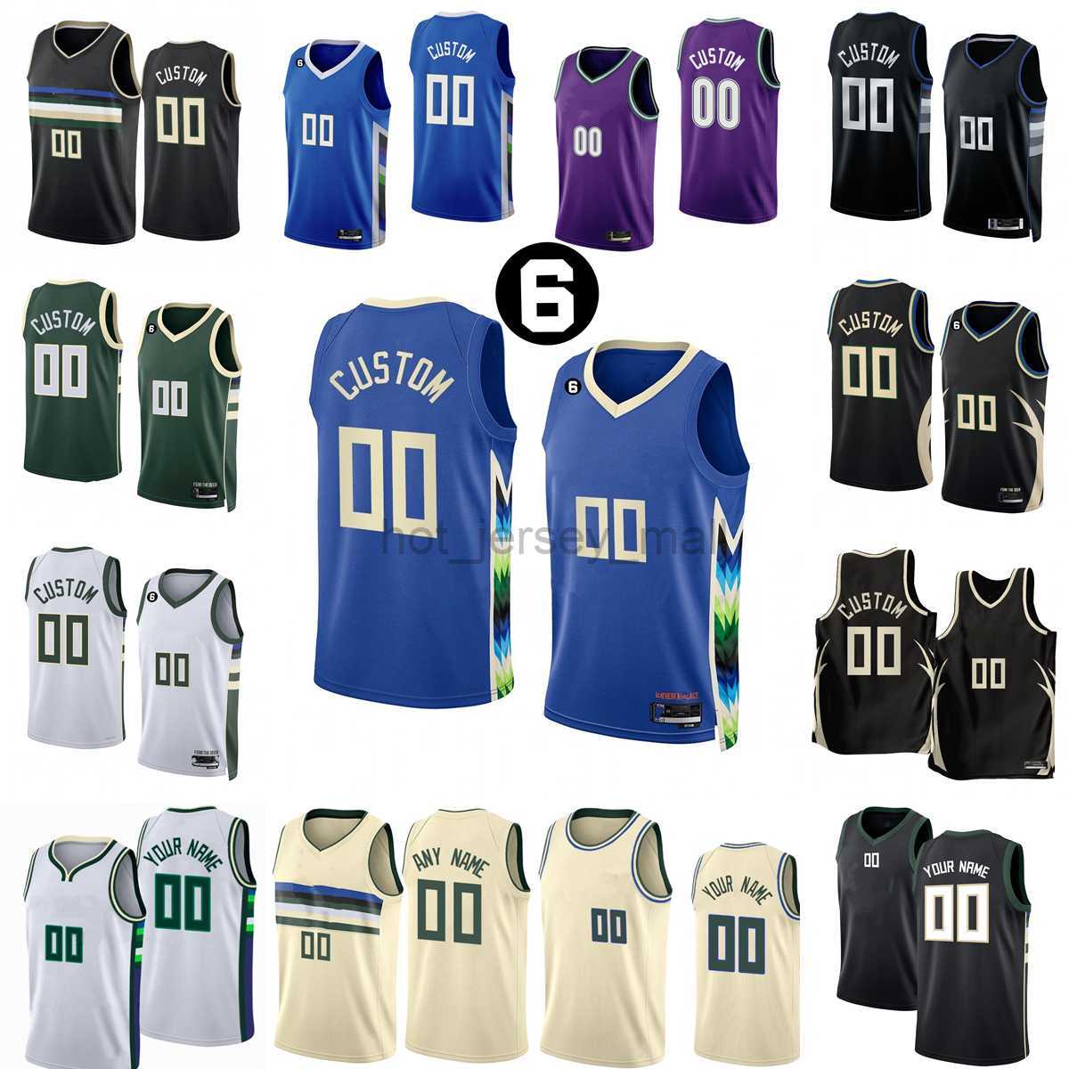 

Custom Printed 2023 Milwaukee''Bucks''Man Basketball Jerseys Antetokounmpo Middleton Holiday Lopez Connaughton Allen Mamukelashvili Beauchamp Matthews Ingles, Lavender