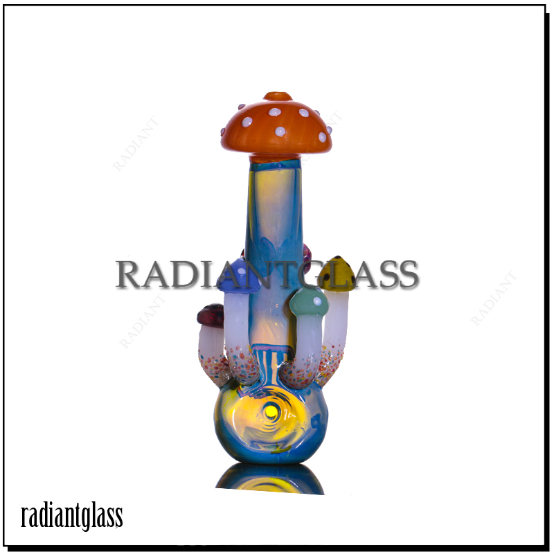 

Glass smoking Pipe mushroom design hand tobacco spoon mushroom shape water pipes