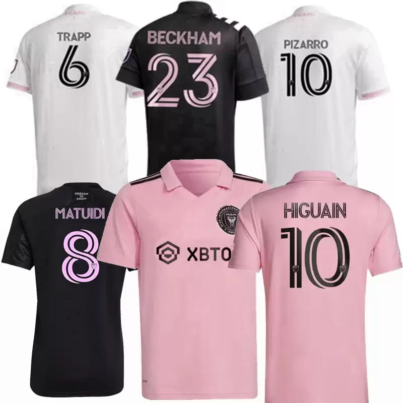 

2021 2022 2023 Miami CF Soccer Jerseys Inter HIGUAIN CAMPANA YEDLIN BECKHAM MLS 22 23 football men and kids Player Fans version shirt, 2022/23 pink player version
