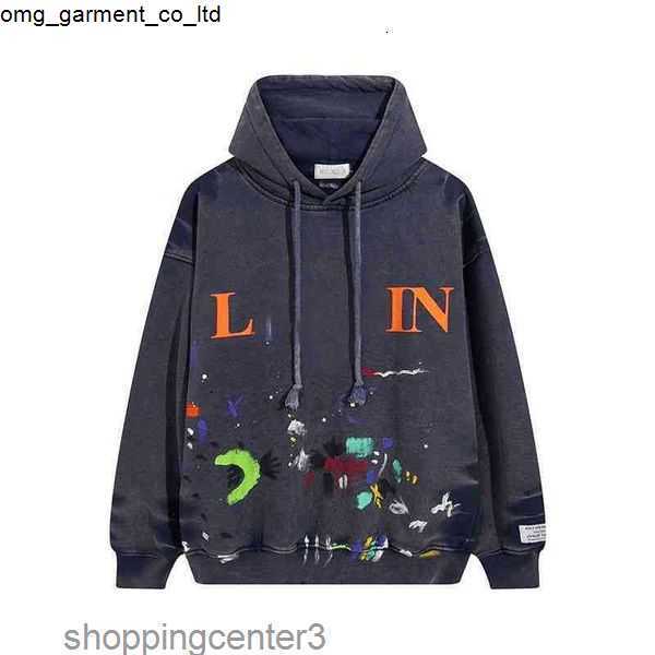 

Designer Luxury Lanvins Sweaters Galleryes Streetwear Dept Print Men' Women' Autumn Winter Loose fashion brand Hooded