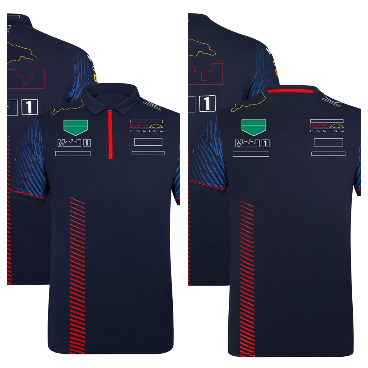 

Men's and women's 2023 f1 team T-shirt polo suit four seasons Formula One new product racing suit official custom