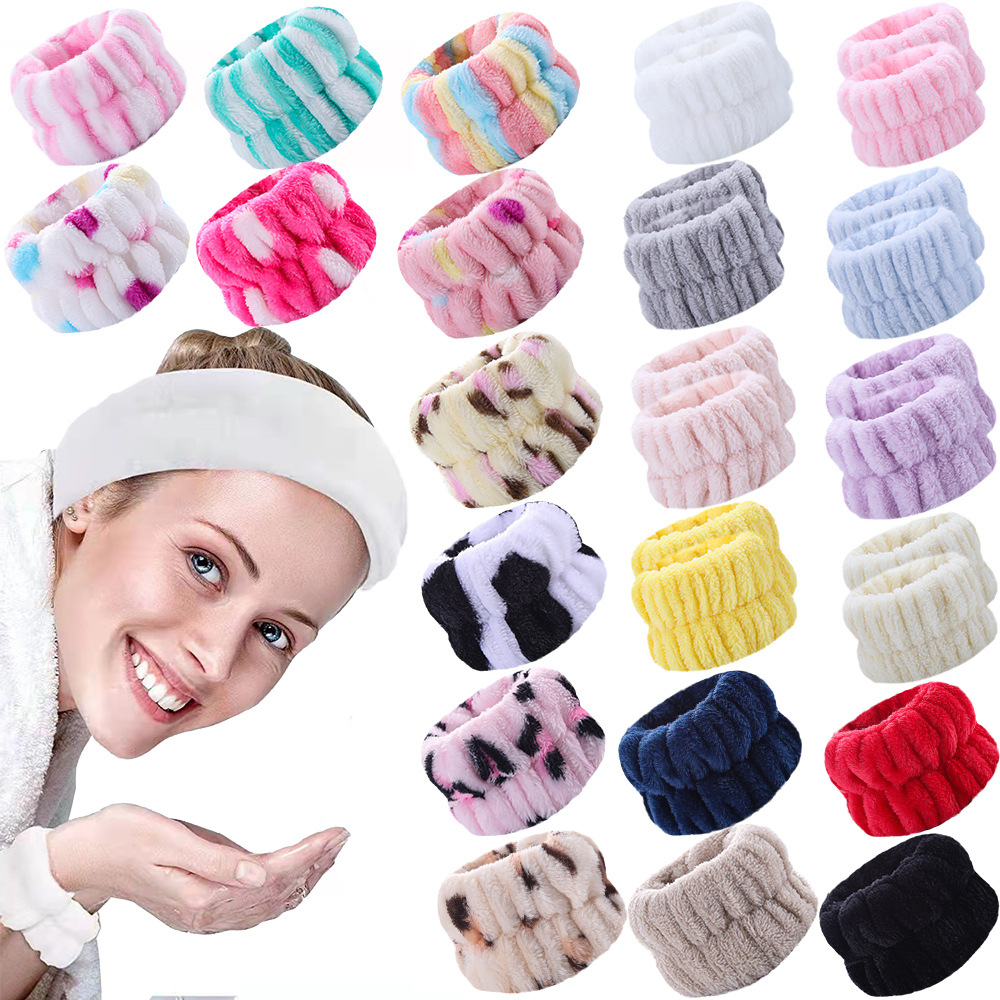 

Makeup Tools Super Microfiber Wrist Wash Towel Band Yoga Running Face Wash Wristbands Soft Absorbent Washband Head Band Bathroom Accessories