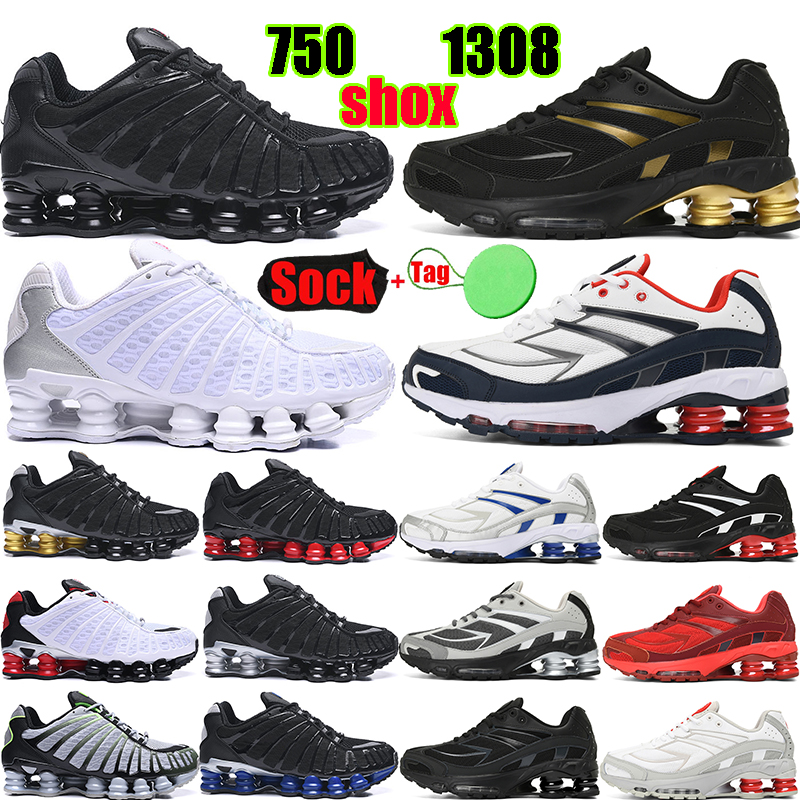 

shox tl r4 men women shoes 750 1308 Triple Black White Silver Platinum Chrome Gold Wolf Grey Lime mens womens running basketball trainers sports sneakers, #7 39-46