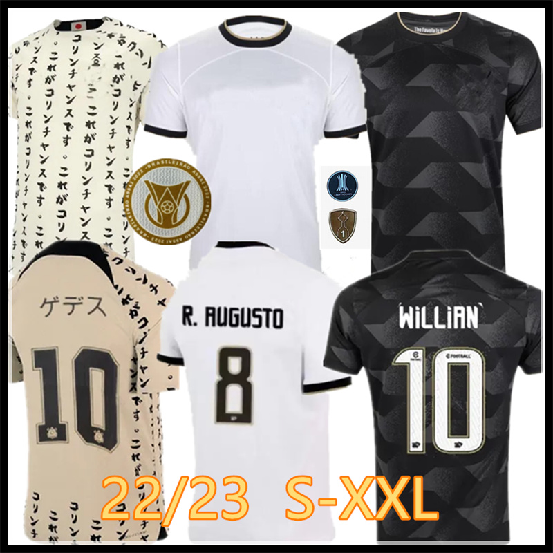 

22/23 Corinthian Soccer Jerseys home Away Yuri Alberto PAULINHO 2022-2023 camisetas de footb Gustavo Balbuena special Guedes Club football shirt Third Japan 10 Years, Blue