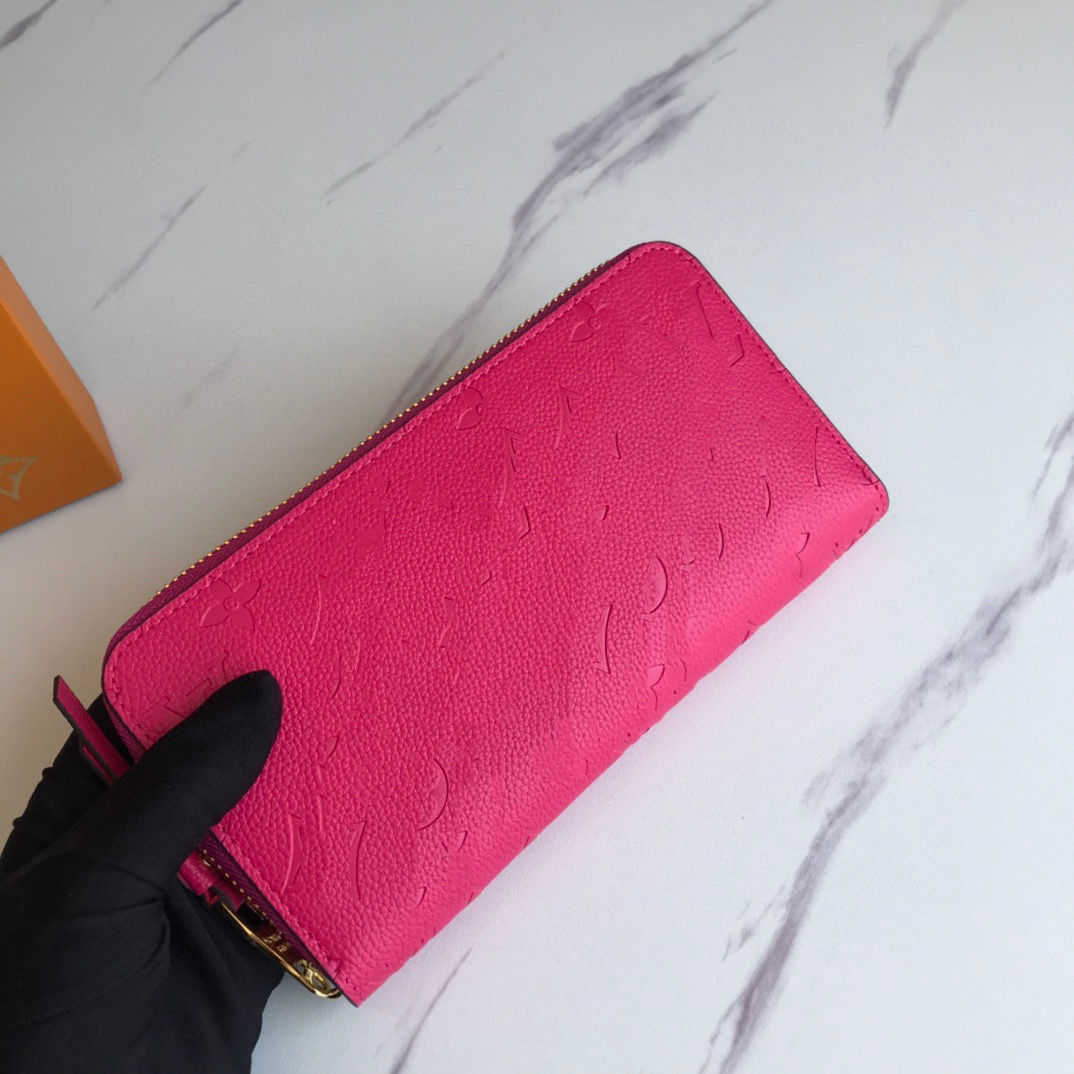 

Luxury Designer Bags Change Purse Card pack Handbag Light Litchi Print Leather Wallet Women's Long New 2023 Popular Minority Design Factory Direct Sale, Rose pink