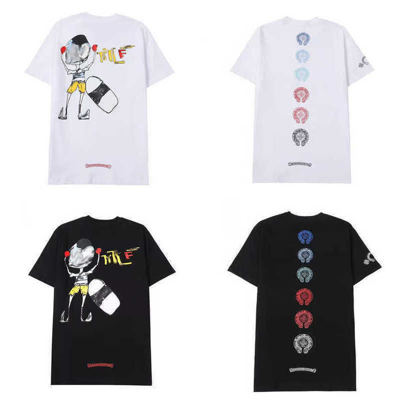 

Men's Fashion Luxury Brand t Shirt Tops Tees Men Women Sanskrit Letter Short Sleeve Horseshoe Couple T-shirts Designer Polos Tshirts Cross Unisex Tee Shirts Dp5t