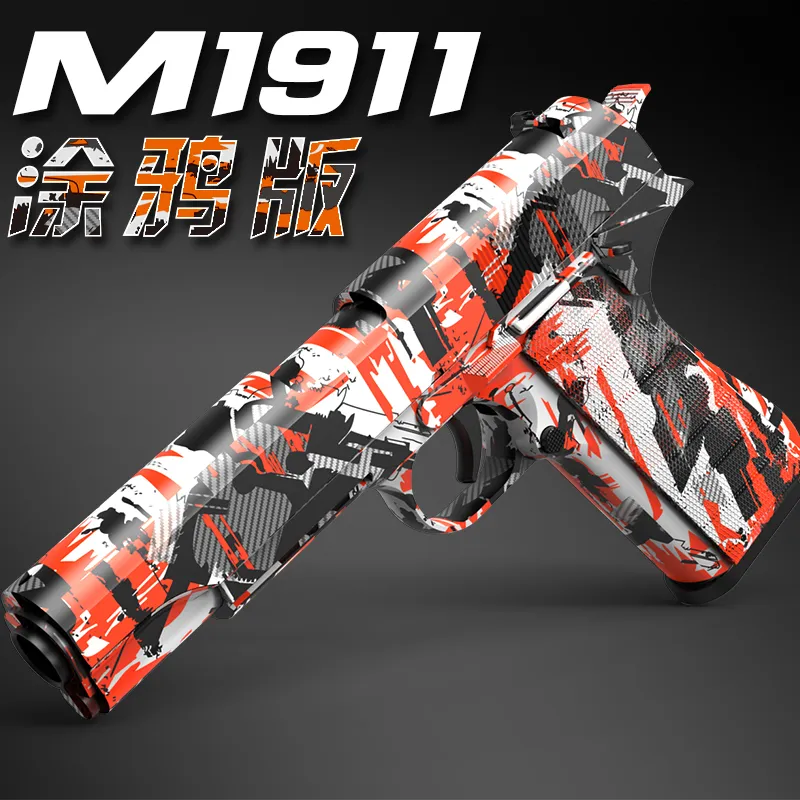 

M1911 Soft Bullet Shell Ejection Pistol Blaster Toy Gun Graffiti Shooting Model Launcher Pistola For Adults Boys Kids Outdoor-1