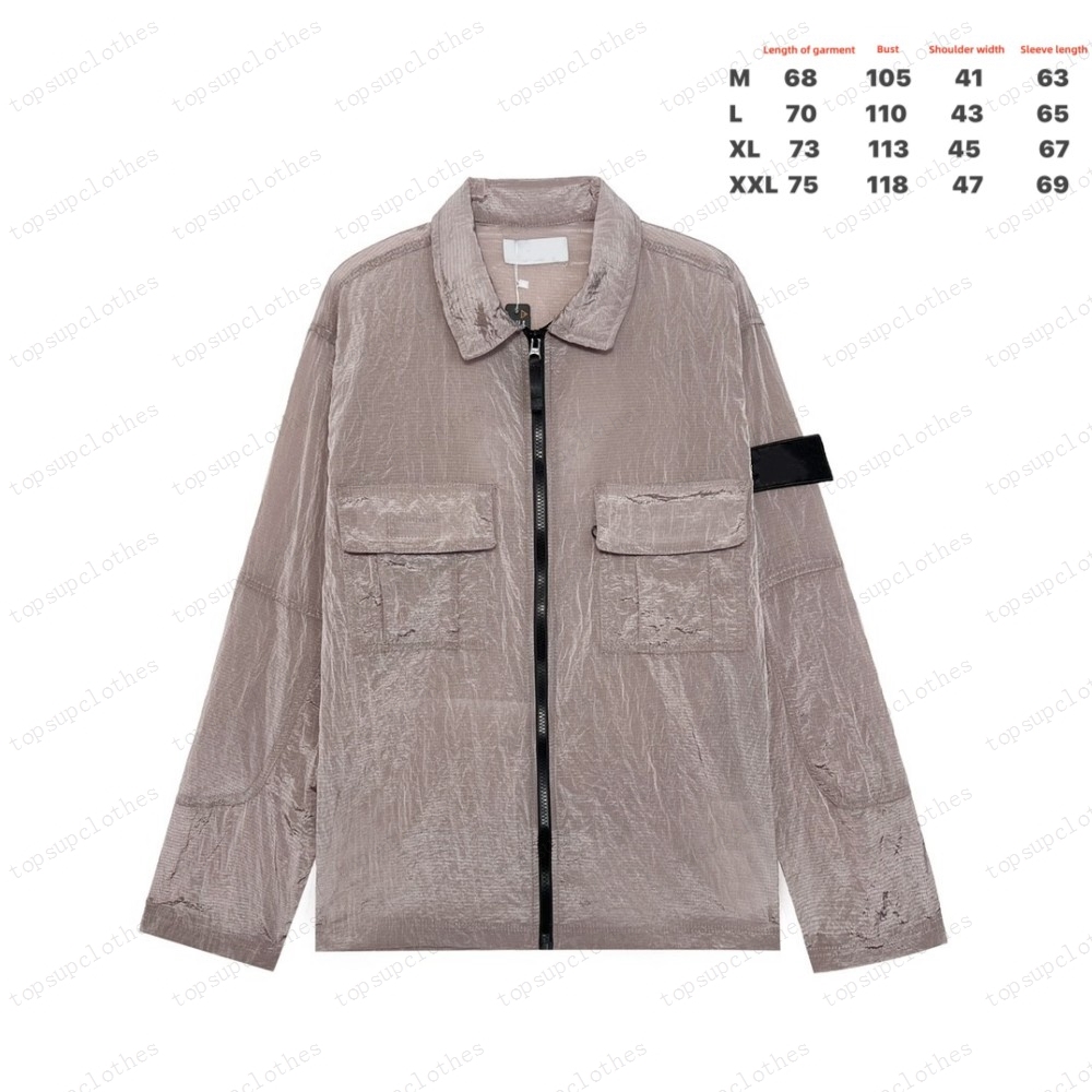 

classic Europe mens jacket retro street jackets men nylon fabric Arm letter embroidery OEM Double pocket design waterproof overshirt 6O0C, 18