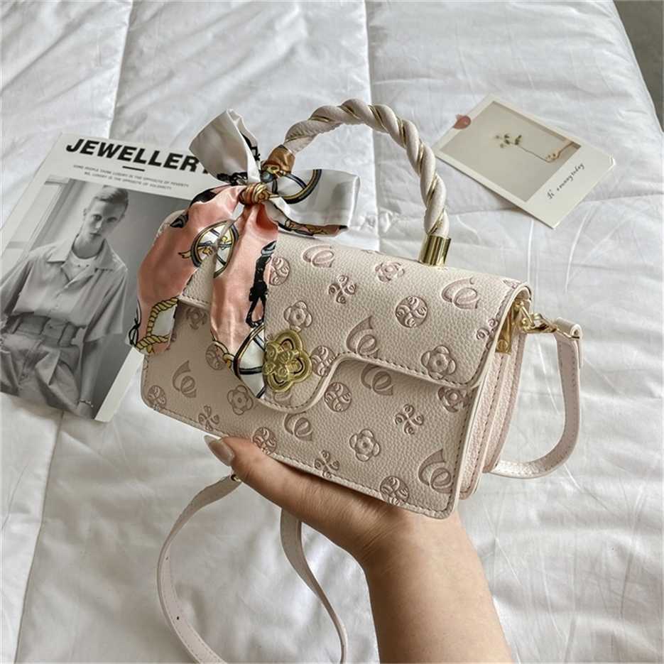 

80% Off Handbags Online USA Handbag Minority female high-grade embossed pink small square Portable Single Messenger sales, Pink6