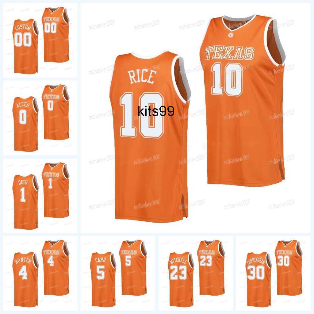 

Custom Texas Longhorns Jersey NCAA 2022-23 College Basketball Timmy Allen Dylan Disu Tyrese Hunter Marcus Carr Sir'Jabari Rice Dillon, 5 marcus carr