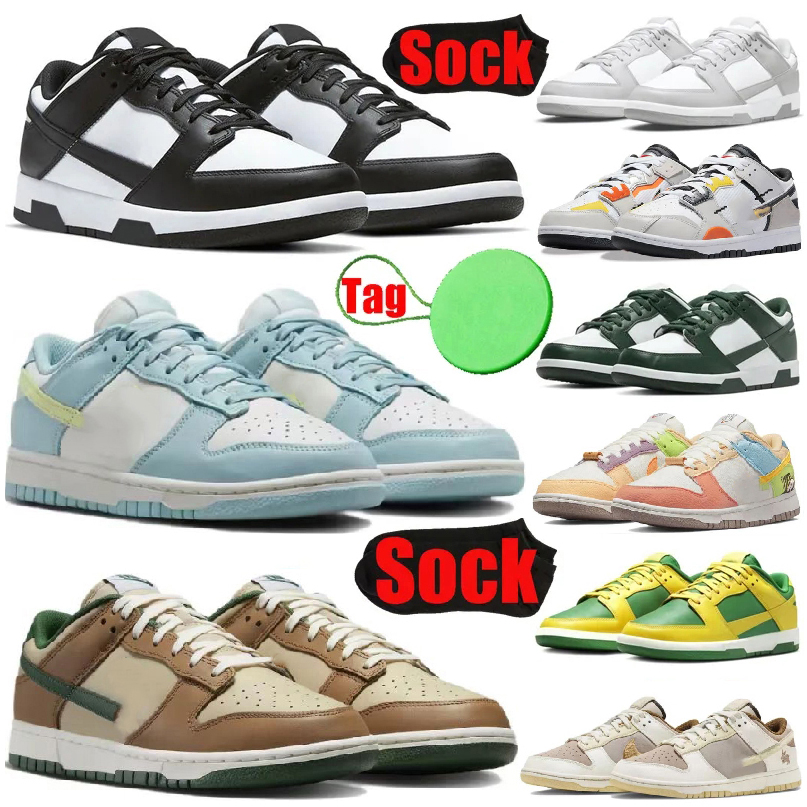 

Shoes Casual Panda Low Black White Gum Orange Lobster Grey Fog UNC Vintage Green Pink Year of the Rabbit blue Foam Medium Olive Mens Womens Dunks Sneaker Trainers wido, Box