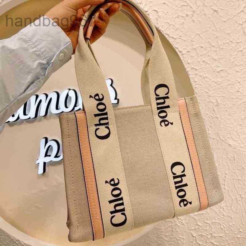 

Designer Woody Cloe Bags Tote Handbag 2023 Bag Fashion Beach One Shoulder Canvas Niche Design Portable Large Tote Women's Capacity R64O