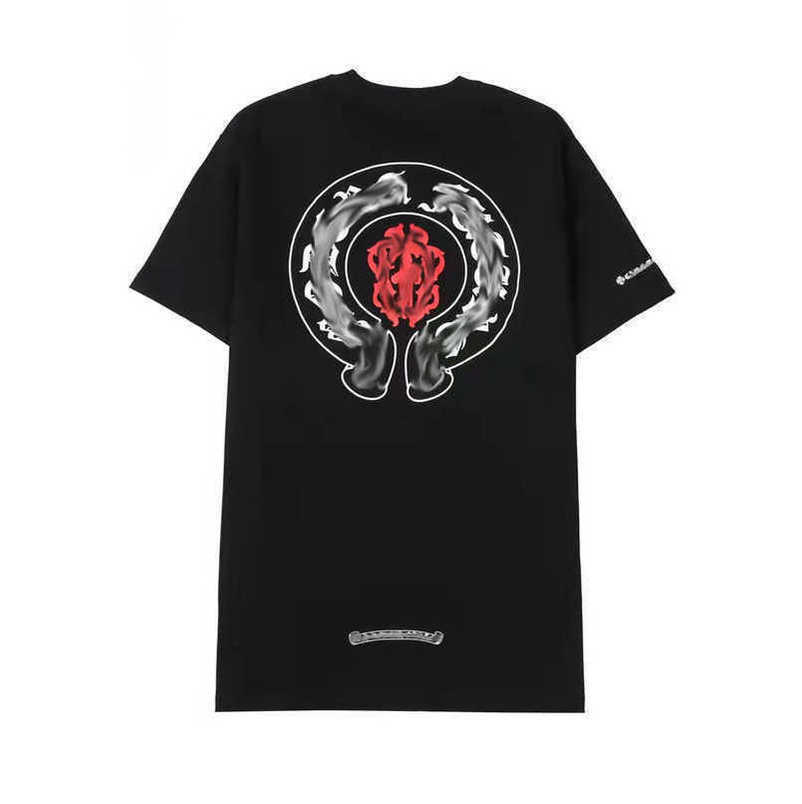 

Men' Classic Luxury Brand t Shirt Tops Tees Men Women Sanskrit Letter Sweatshirts Short Sleeve Horseshoe Designer Couple T-shirts Cross Unisex Tee Shirts 12zh