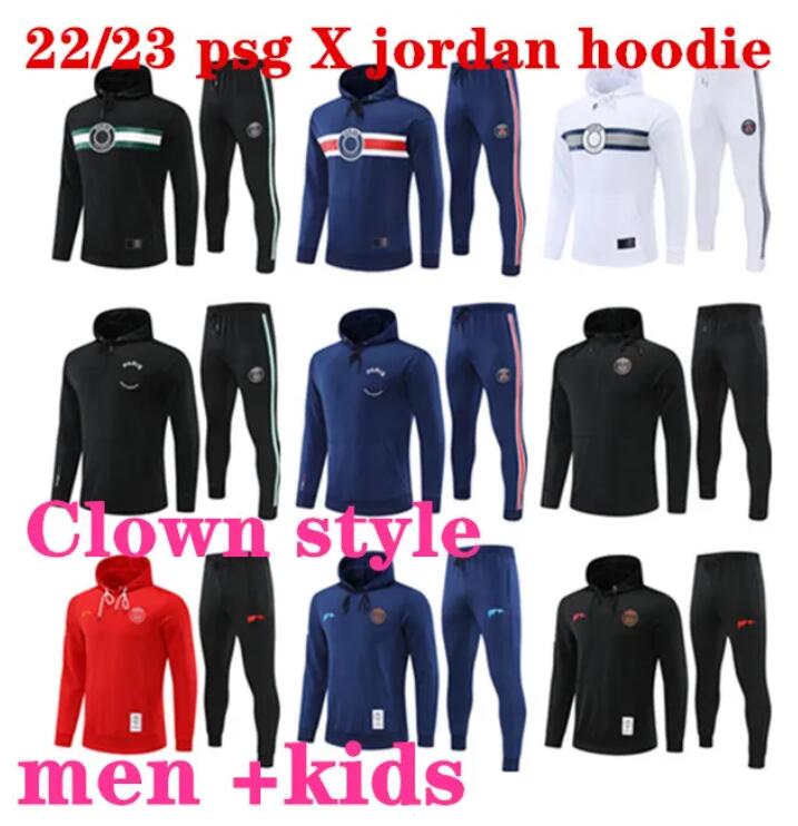 

22/23 PSGS tracksuit hoodie Survetement 2021 2022 2023 psgs men kids paris chandal futbol training suit football soccer set adult boys kit, Army green
