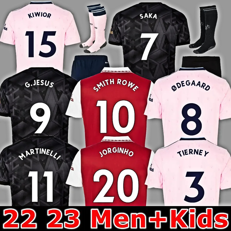 

22 23 G.JESUS soccer jerseys SMITH ROWE SAKA Fans Player THOMAS MARTINELLI TIERNEY 2022 2023 football shirt Kids ODEGAARD SAMBI FABIO VIEIRA SALIBA JORGINHO, 22 23 third kids
