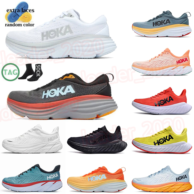 

Hoka One Bondi Clifton 8 Shoe Athletic Shock Road Running Shoes Breathable Lightweight Sneaker for Men Women Anthracite Castlerock Sports Sneakers Trainers Size 45, A11 bondi 8 (8) summer song