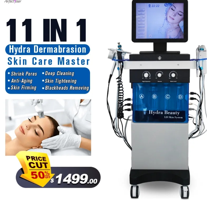 2023 hydra dermabrasion deep cleansing machine water microdermabrasion Oxygen Spra Gun RF lift skin Scrubber black heads removal device FDA CE ap-image-841422947