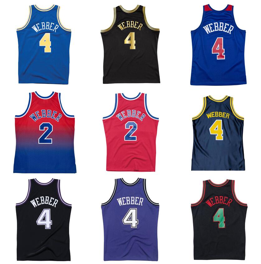 

Stitched Chris Webber basketball jerseys S-6XL Mitchell & Ness 93-94 95-96 98-99 00-01 Mesh Hardwoods Classics retro Men Women Youth Jersey