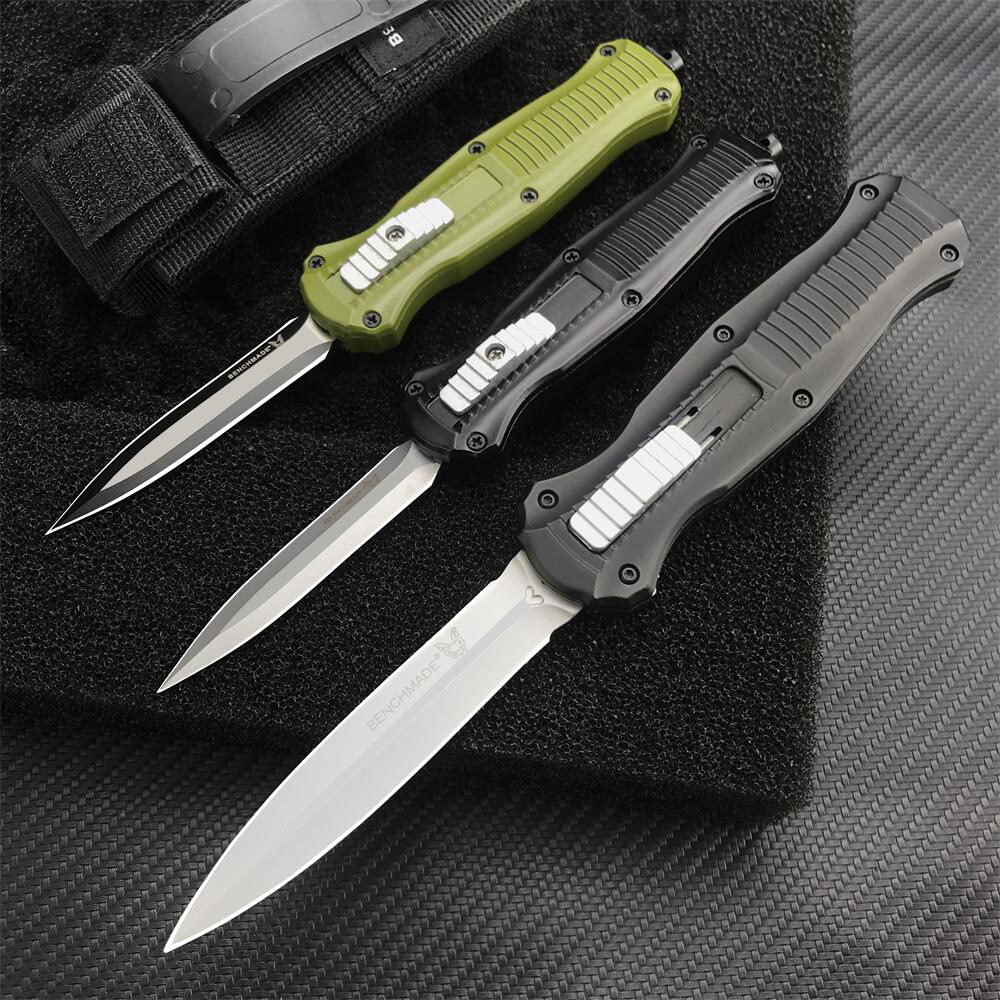 

Benchmade BM 3300 Infidel Double Action Automatic Knife D2 3310 UT85 4850 EDC Tools Pocket Tactical Auto Knives 3400 3320 9400 13 11 9 Inch C07 A07 BM42 9070