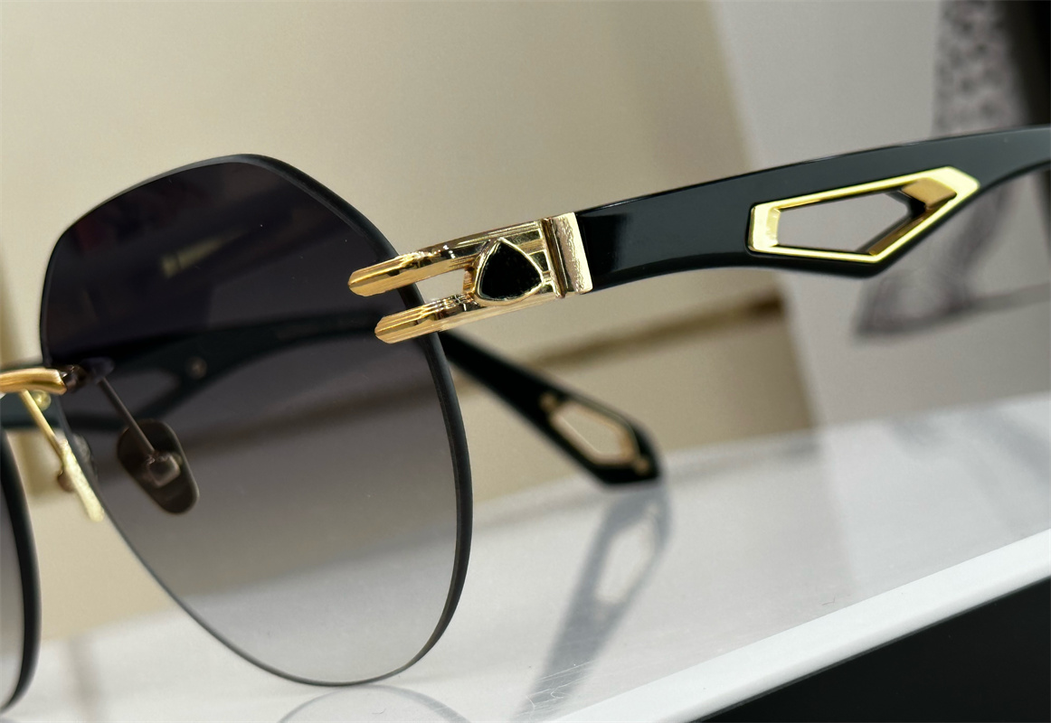 

Men Fashion designer sunglasses eyewear protection outdoor plaza 18K rotundity vintage pop style UV 400 protective outdoor sunglasses strap case