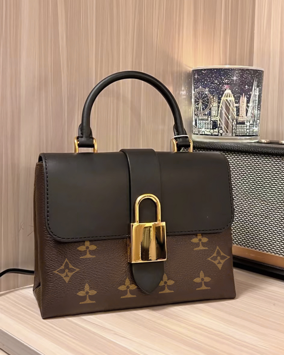 

M44322 LOCKY BB Luxury Designer classic clutch bags CrossBody Women's Genuine Leather Metal lock fashion tote Bag Printed pattern mens wallets envelope purses Flap, Mon0gram army green