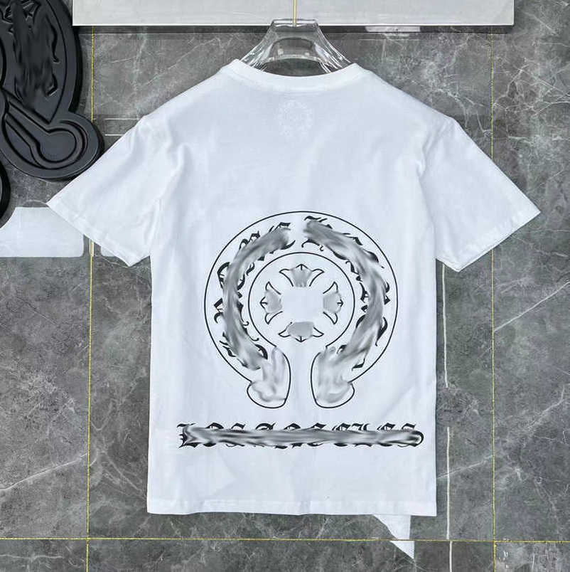 

Men' Luxury Fashion Brand t Shirt Couple Tops Tees T-shirts Men Women Sweatshirts Sanskrit Letter Short Sleeve Horseshoe Tshirt Polo Cross Unisex Tee Shirts 9r7c