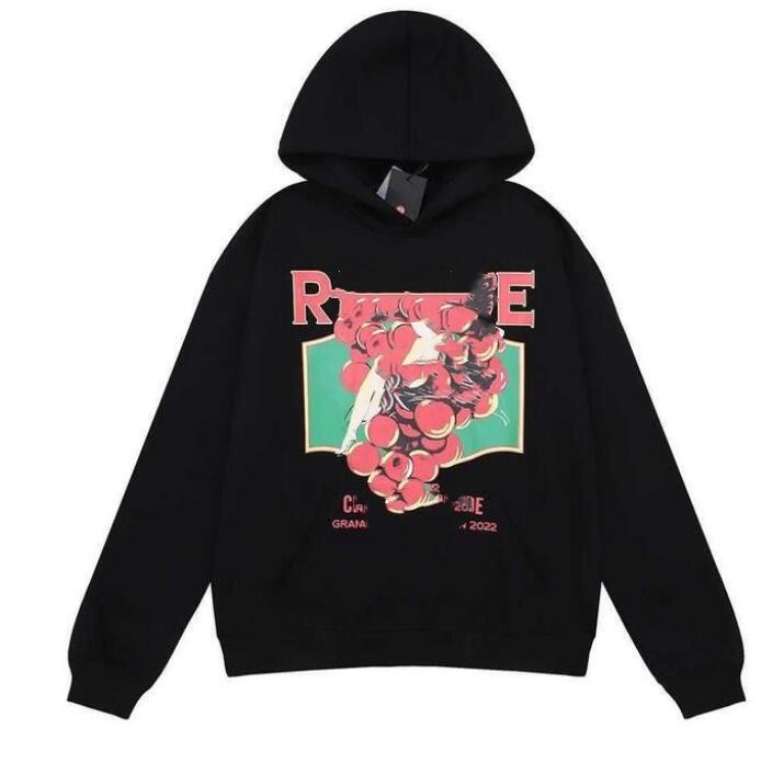 

RhudES Men Designer Hoodie Sweatshirt Correct Version Of The Print Niche Mens Hoody Tide Washed Made Old Vintage American High Street Hoodie, Cu11