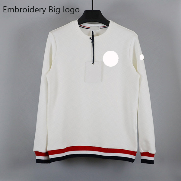 

Classic Chest Small men sweatshirt Colors Fashion Casual mens hoodie Brand Designer sweater Size M--XXL JHX1, Embroidery big logo -black