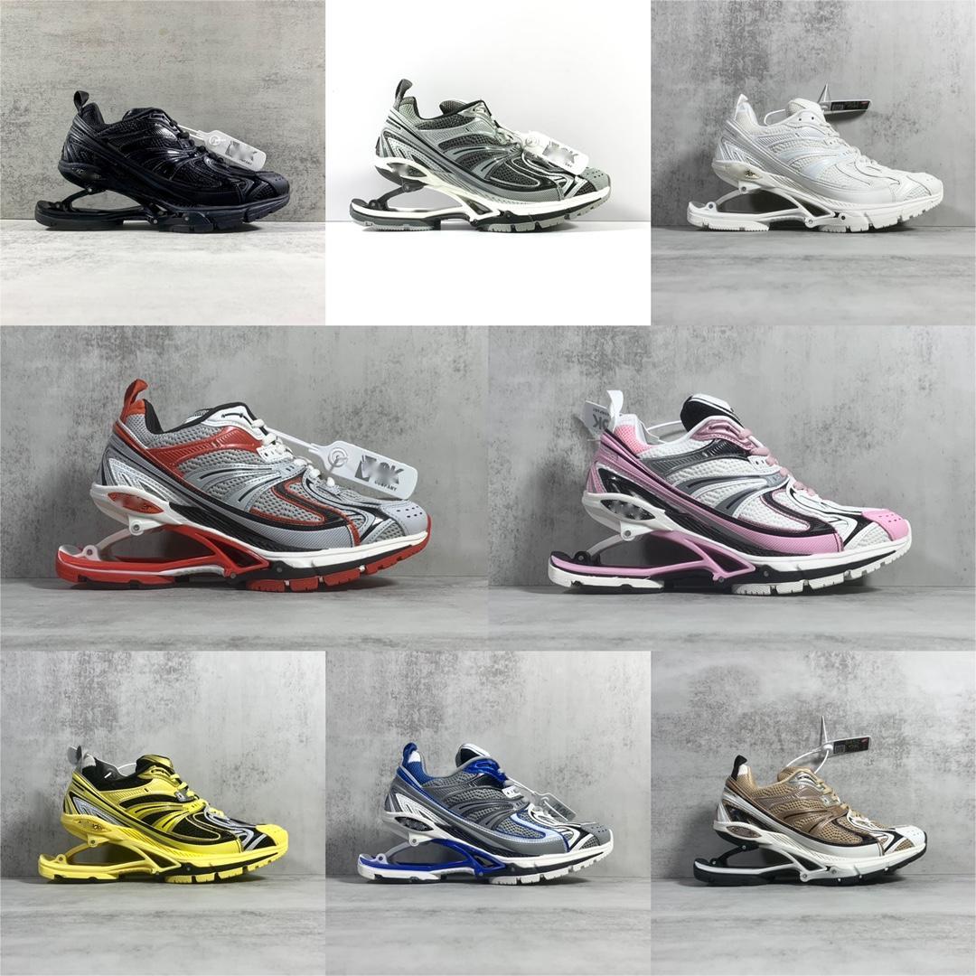 

Super Retro Designers Original Women Men casual shoes Paris Runner 7.0 Transmit sense retro Trainers black white blue Deconstruction sneaker, Yellow