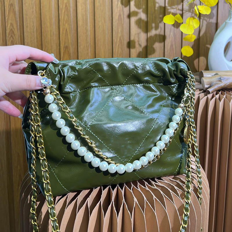 CC Shoulder Bags Pearl Portable Women Classic Shoulder Tote Bag Mini Gold Coin Leather Quilted Crossbody Designer Bag Luxury Handbag Wallet Card Hol