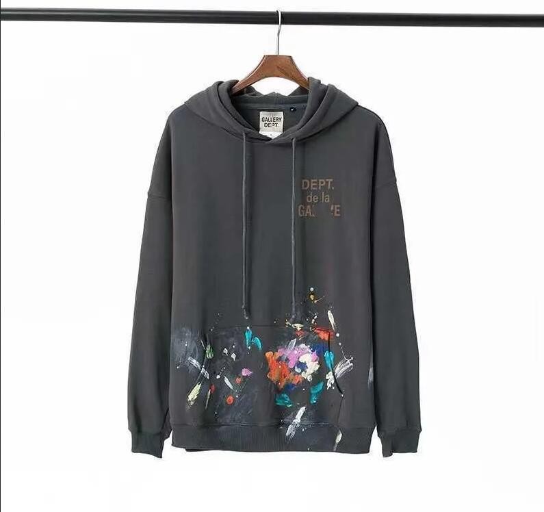 

Men's Hoodies Sweatshirts Hoodie Designer Galleryes depts Gary Painted Graffiti Used Letters Printed Loose Casual Fashion Men and Women 54WI, Gu111