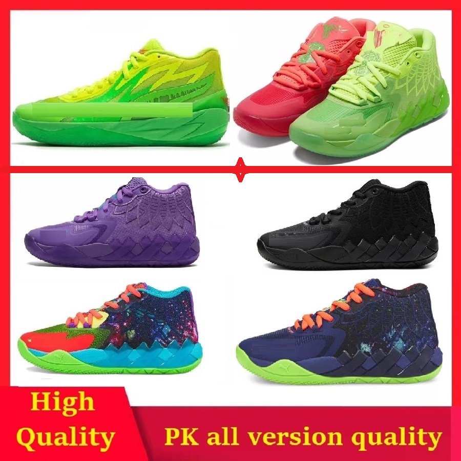 

LaMelo Ball Shoes MB.01 Lo Mens Trainers Basketball Shoe Rick and Morty Queen City Rock Ridge Not From Here Red Blast UNC Galaxy mb 2 Iridescent Dreams sneakers, B8 rick and morty 40-46